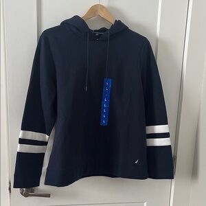 BNWT Nautica Dark Blue Sweatshirt with White Accents